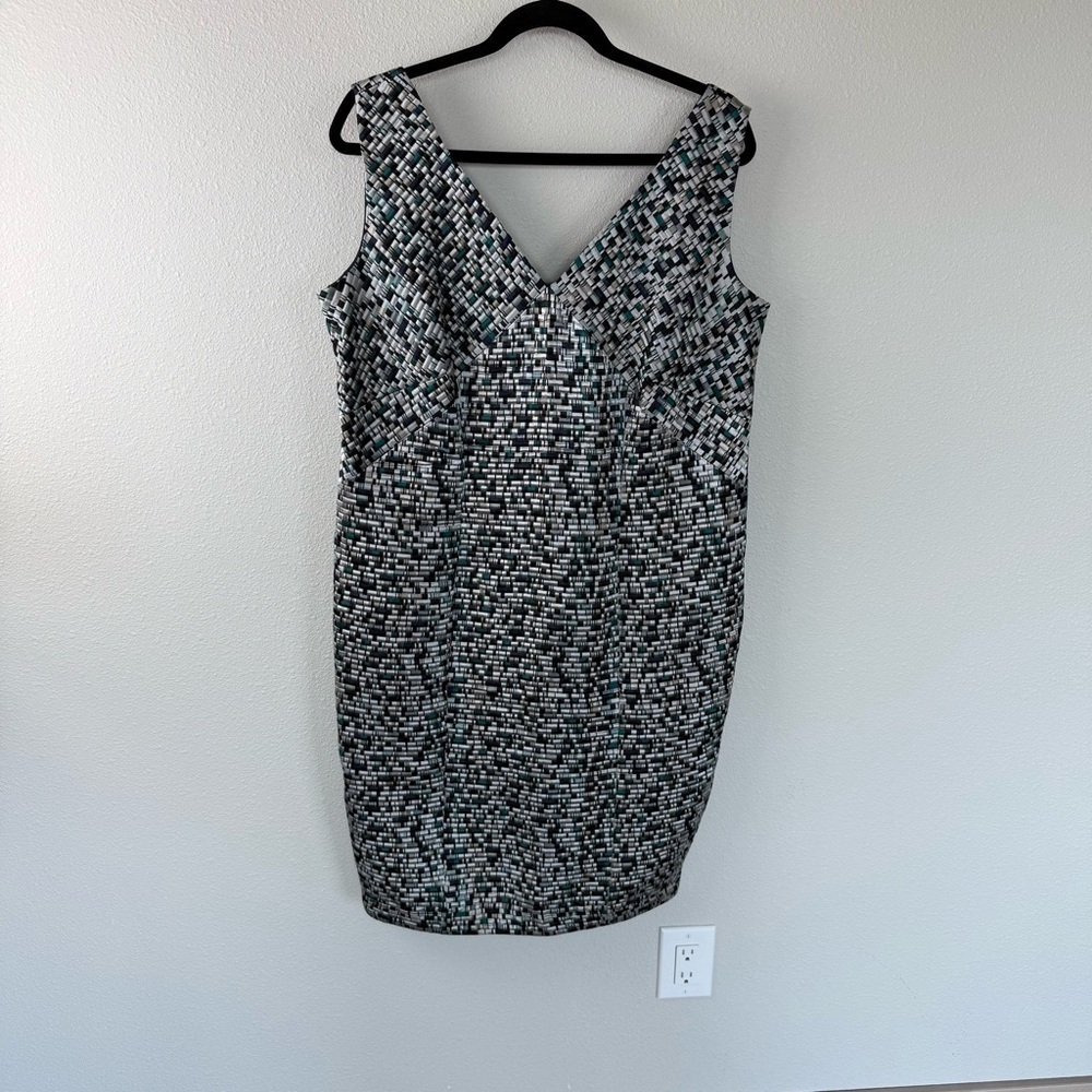 BOSS Hugo Boss Distripy Jacquard Ponte Dress Evening Party Business Casual Women - Picture 3 of 14